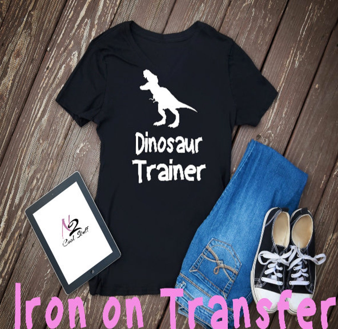 Dinosaur Trainer Iron on Vinyl Iron on Transfer/tshirt/iron Etsy Israel