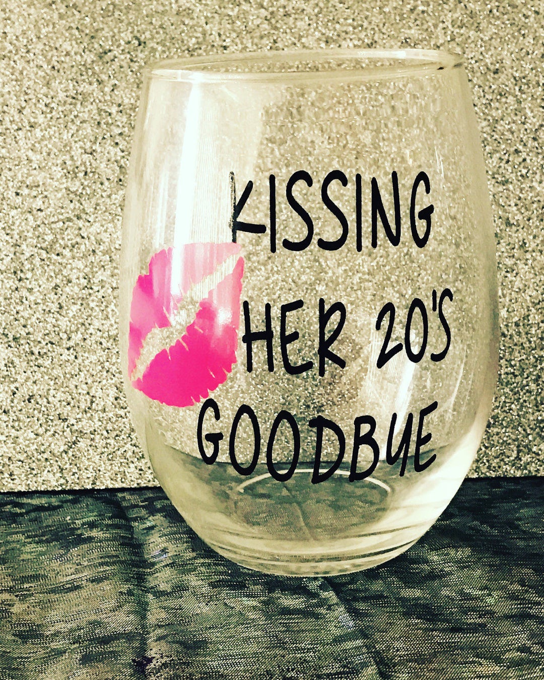 Kissing My 20s Goodbye Birthday Decals Kissing Her 20's Etsy