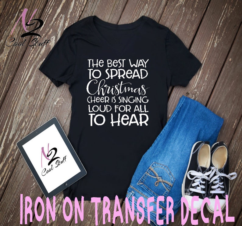 Christmas Diy Iron on Transfer/iron on Decal/tshirt/iron Ons/ Etsy
