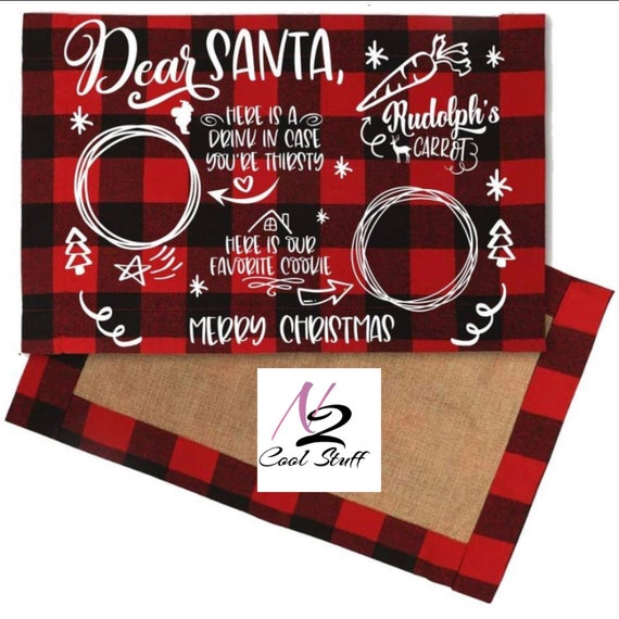 Personalized Santa Placemat/Santa Placemat/Christmas Mat/Dear Etsy