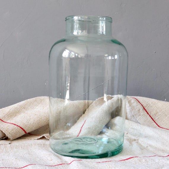 Altes Bindeglas 10 Liter | Vintage Glas, alte Glasvase, altes Weckglas, Vintage Weckglas, Glasgefäß Deko