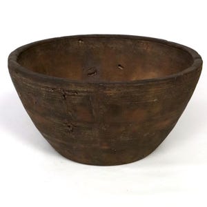 Antike Holzschale aus Nepal, rustikale alte Schale aus Holz, aus echter Handarbeit, wooden bowl, home decor, Holzschale Nepal antik