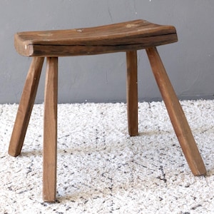 Hocker aus altem Holz, Holzhocker Vintage, Hocker rustical, Holzhocker antik, Schemel aus altem Holz, Holzschemel alt antik, Mini Stuhl