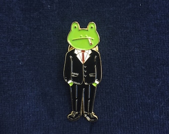 15 Mr Frog Boss pin / enamel pin / badge
