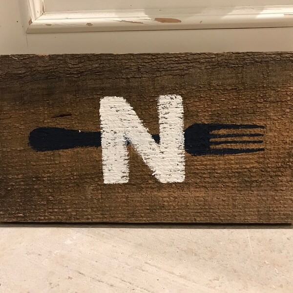 North Fork Long Island Sign on Reclaimed Barn Wood