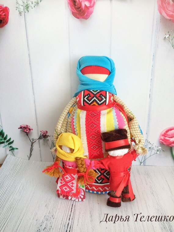 Traditional Ukrainian Motanka Krupenichka Doll