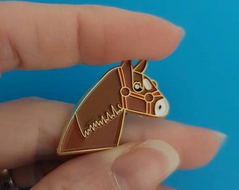 Horse Enamel Lapel Pin