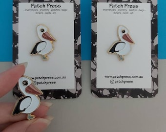 Australian Pelican Bird Enamel Pin
