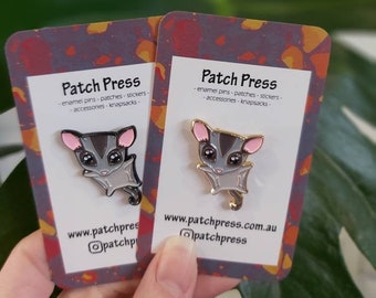 Sugar Glider Possum Enamel Lapel Pin Badge