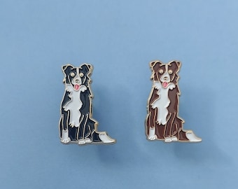 Border Collie Dog Enamel Pin
