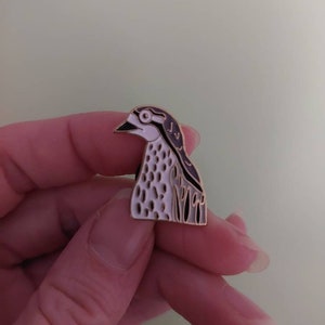 Australian Bush Stone Curlew Bird Enamel Pin