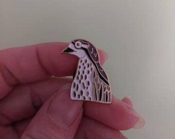 Australian Bush Stone Curlew Bird Enamel Pin