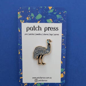 Emu Bird Enamel Pin