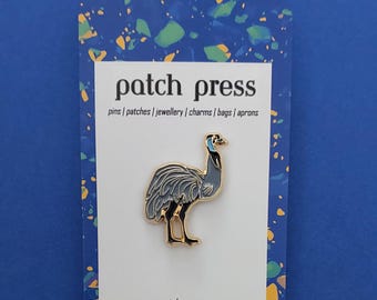 Emu Bird Enamel Pin
