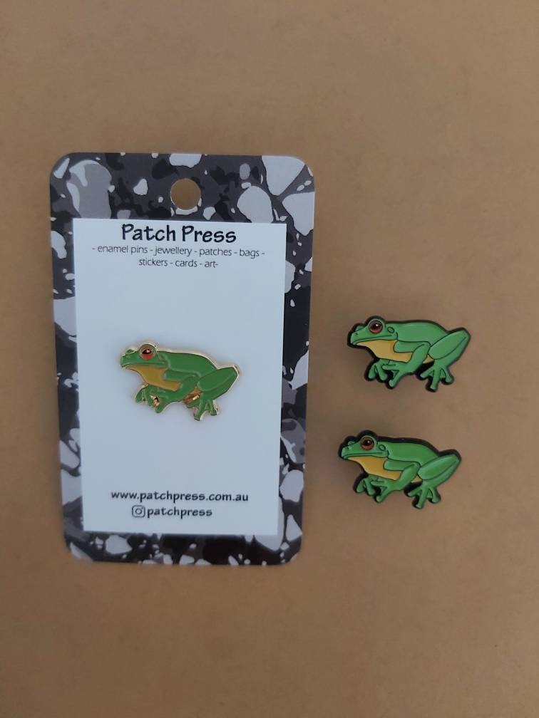 Red Eyed Green Tree Frog Enamel Lapel Pin
