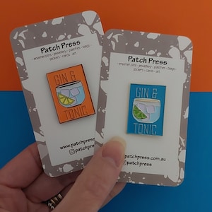 Gin and Tonic (G&T) Cocktail Enamel Pin