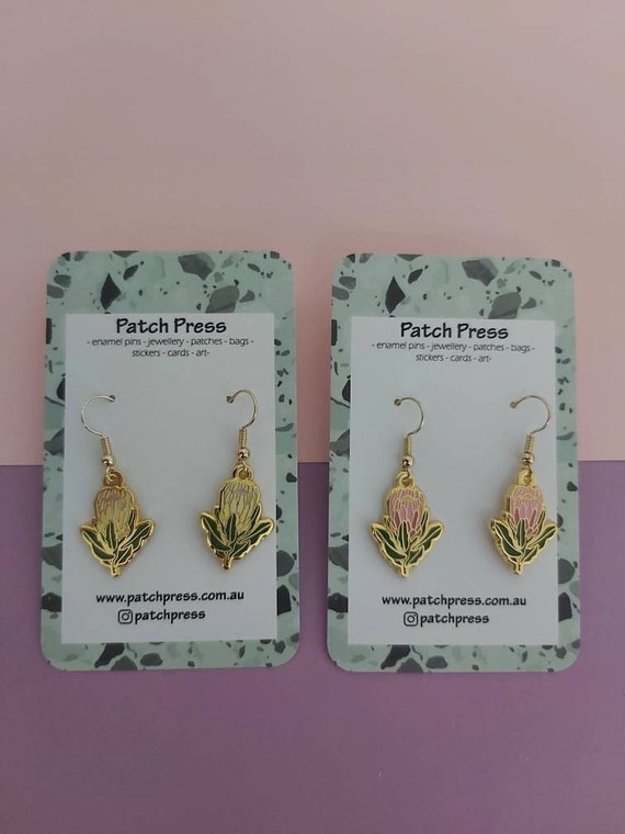 Protea earrings shop