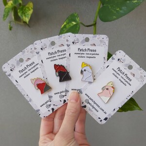 Australian Cockatoo Enamel Pin image 1