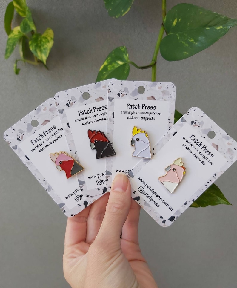Australian Cockatoo Enamel Pin image 1