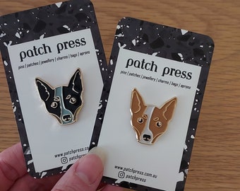 Australian Cattle Dog ACD / Blue or Red Heeler Enamel Lapel Pin