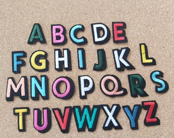 Iron On Patch  - 3D Capital Letters  - Choose a Letter