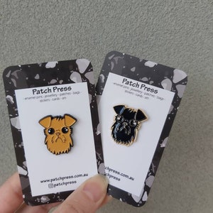 Brussels Griffon Puppy Dog Rough Coat Enamel Pin