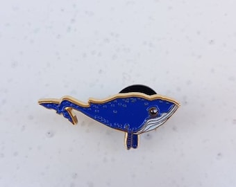 Blauwe vinvis - Kindersamenwerking - Emaille pin