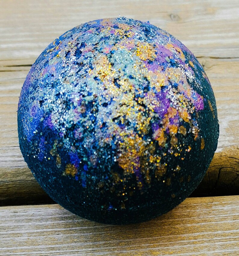 Galaxy Bath Bomb, Intergalactic bath bomb, glitter bomb image 3