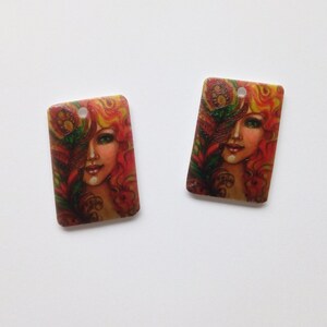 charms in crazy plastic - handmade creation