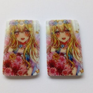 charms in crazy plastic - handmade creation