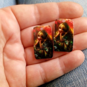 charms in crazy plastic - handmade creation