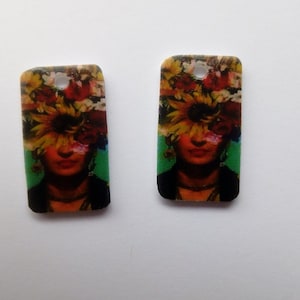 charms in crazy plastic - handmade creation - SMALL PIECES