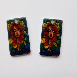 charms in crazy plastic - handmade creation