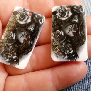 charms in crazy plastic - handmade creation