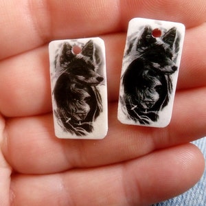 charms in crazy plastic - handmade creation - SMALL PIECES
