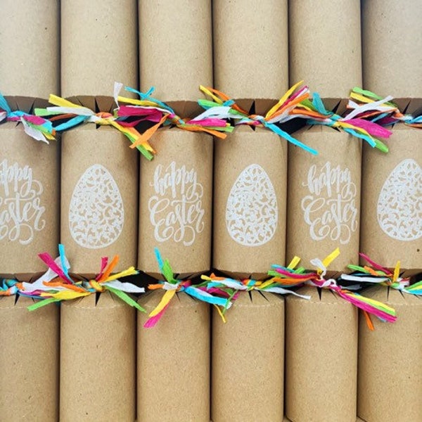 Eco Easter crackers, 6 luxury Easter eco crackers