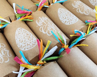 Personalised Eco friendly Easter crackers, 6 luxury Easter eco crackers