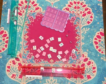 Tablero de práctica de Mahjong impreso en 3D, estante de entrenamiento para juego individual de American Tiles