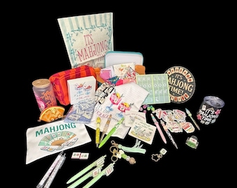 Caja Misteriosa de Mahjong: 10-15 artículos temáticos, joyas, accesorios, artículos para el hogar.