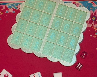 3D Printed Solo Mahjong Practice Board, American Mahjong Tiles Training Tool