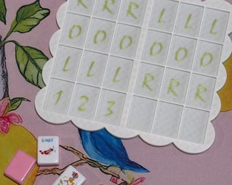 3D Printed Mahjong Practice Board, American Solo Play Training Rack Tool