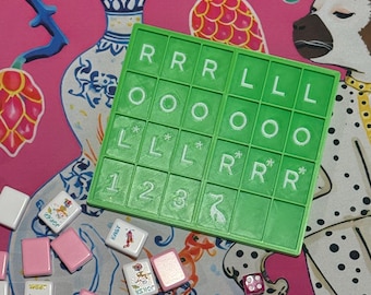 3D Printed Mahjong Practice Board for American Solo Play