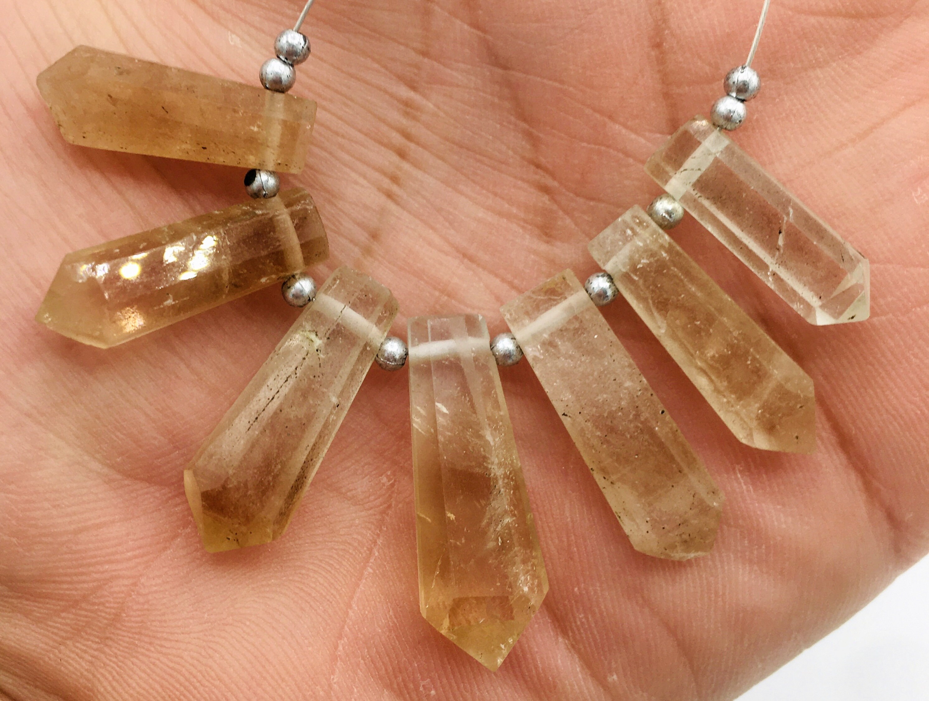 1 Strand Topaz Crystals @J944 - Etsy