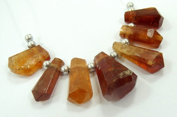 1 Strand Hessonite Garnet Crystals  @AP104