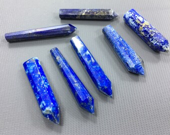 7 pieces handmade lapis lazuli crystals--QT