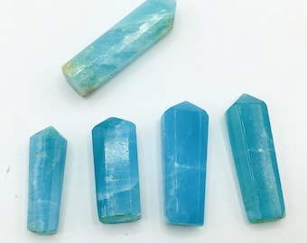 Sky Blue Aragonite Crystal Points, 25 Grams