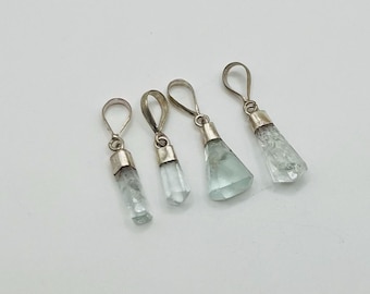 Aquamarijnhanger, sterlingzilver 925, edelsteen Jewelry@LF