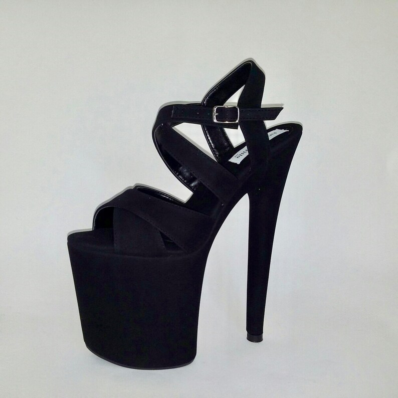 Exotic Handmade Sexy Pole Dancing Shoes Black Nubuck 8 Etsy
