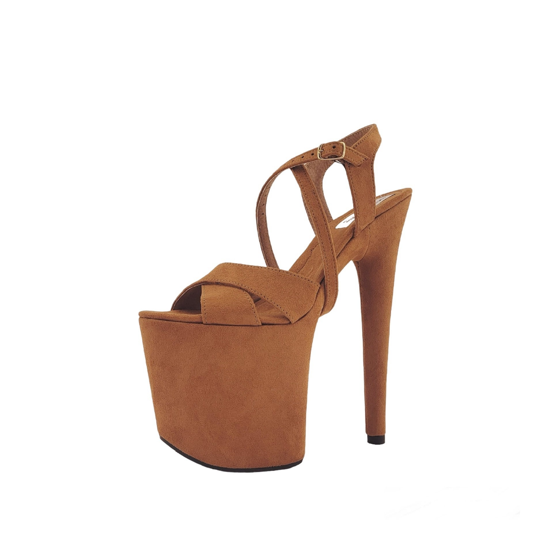 Pole dancing heels Ginger suede high platform shoes Stripper shoes Exotic dancer shoes Club wear High heel sandals Wide narrow fitted shoes