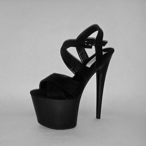 Women&#39;s Cocktail Shoes Evening Heels Pole Dancing Shoes Exotic Dancer Shoes Strip Dancing Shoes Black Shoes Vegan Shoes Custom Fit Shoes